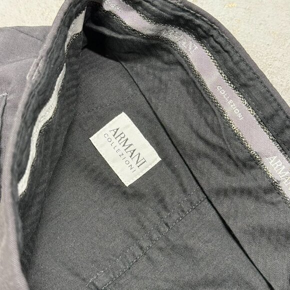 Giorgio Armani Le Collezioni Dress Pants Wool Torusers Made in Italy Grey 36x32 - Picture 5 of 8